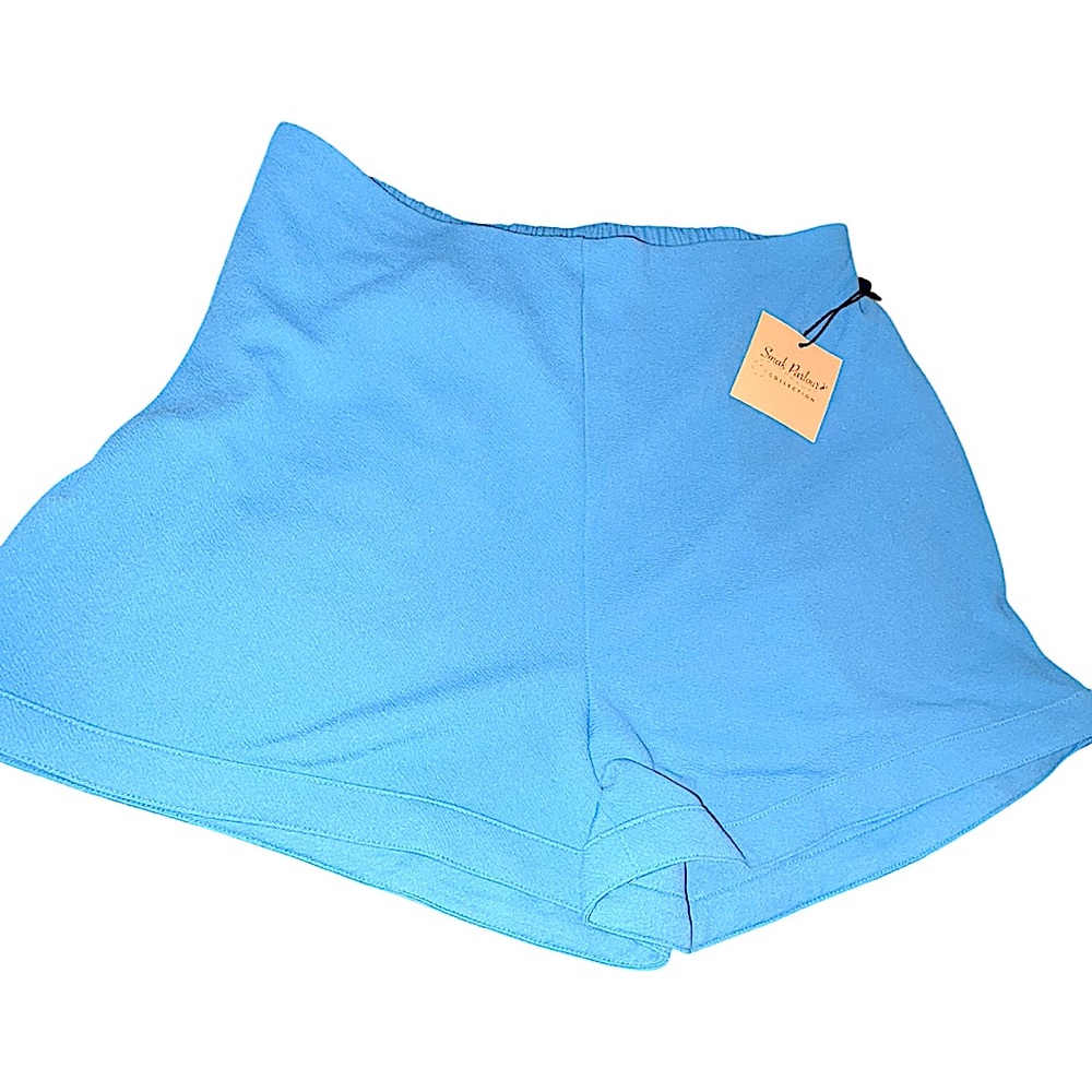 Smak Parlour Collection Blue Callie Shorts Plus Size NWT